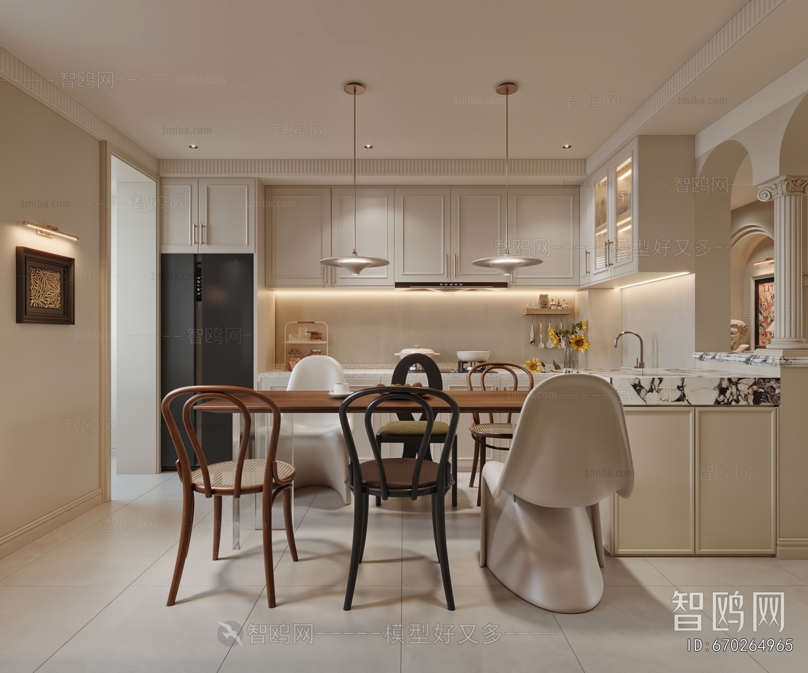 French Style Hallway