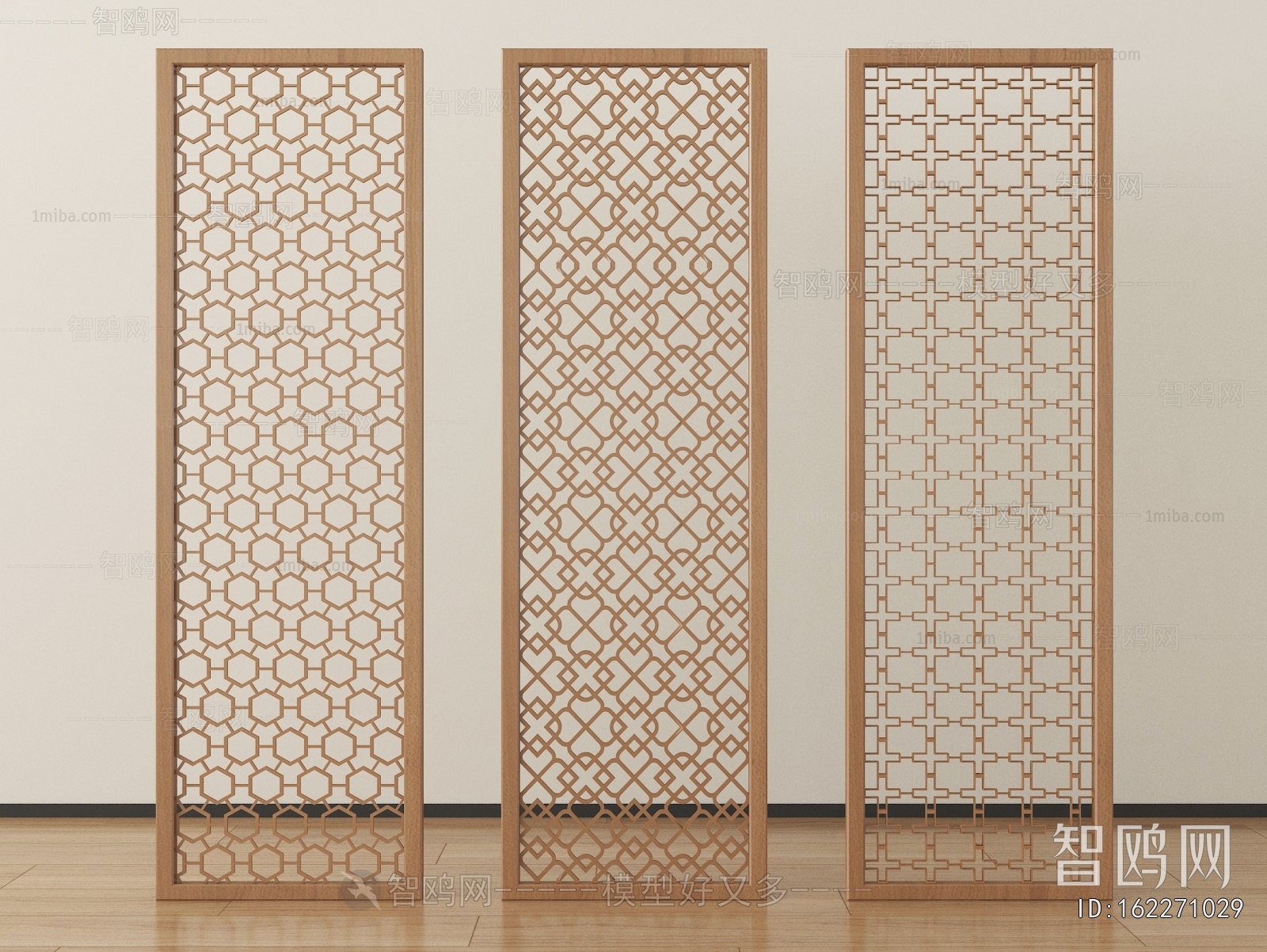 New Chinese Style Wooden Screen Partition