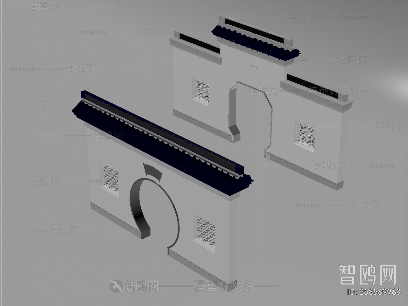 Chinese Style Landscape Wall