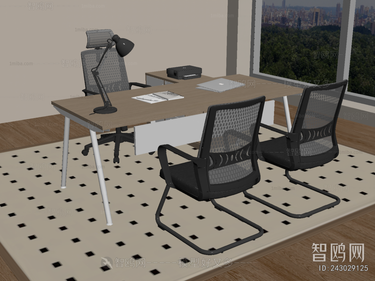 Modern Office Desk And Chair