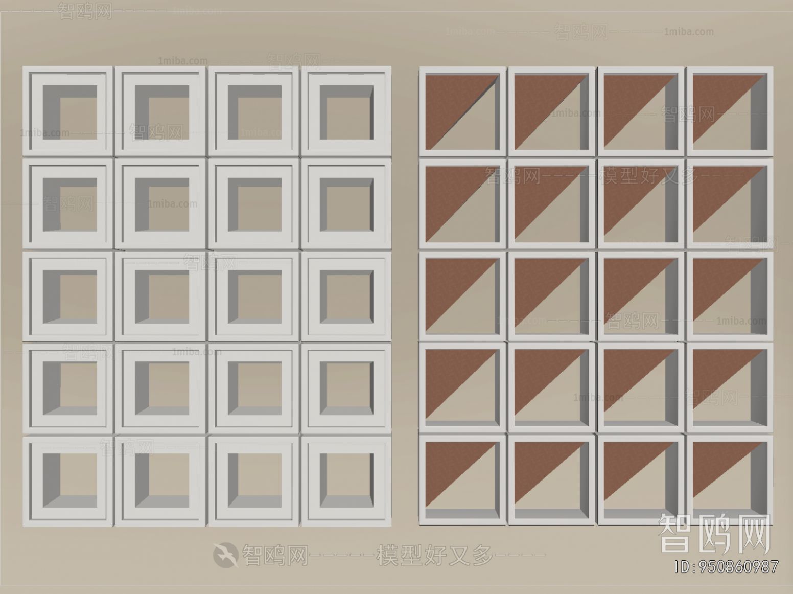 Modern Cement Brick Screen Partition