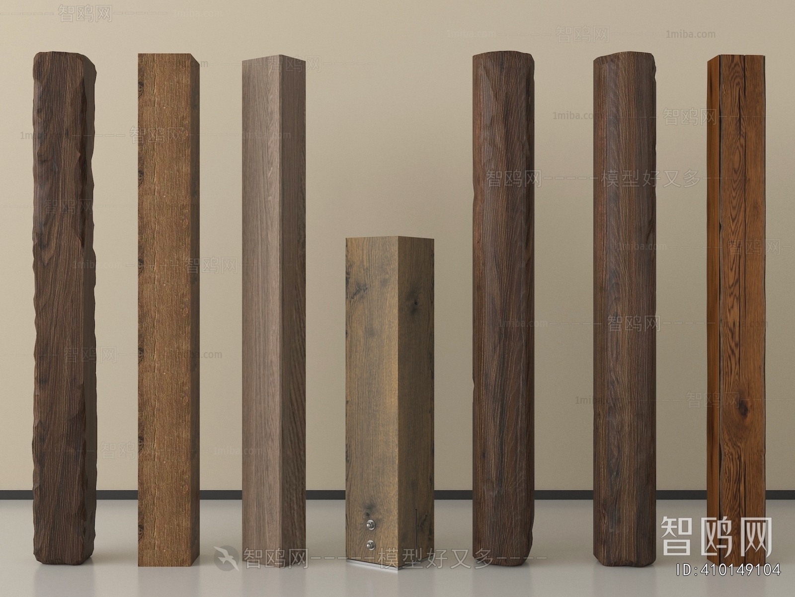 Wabi-sabi Style Column