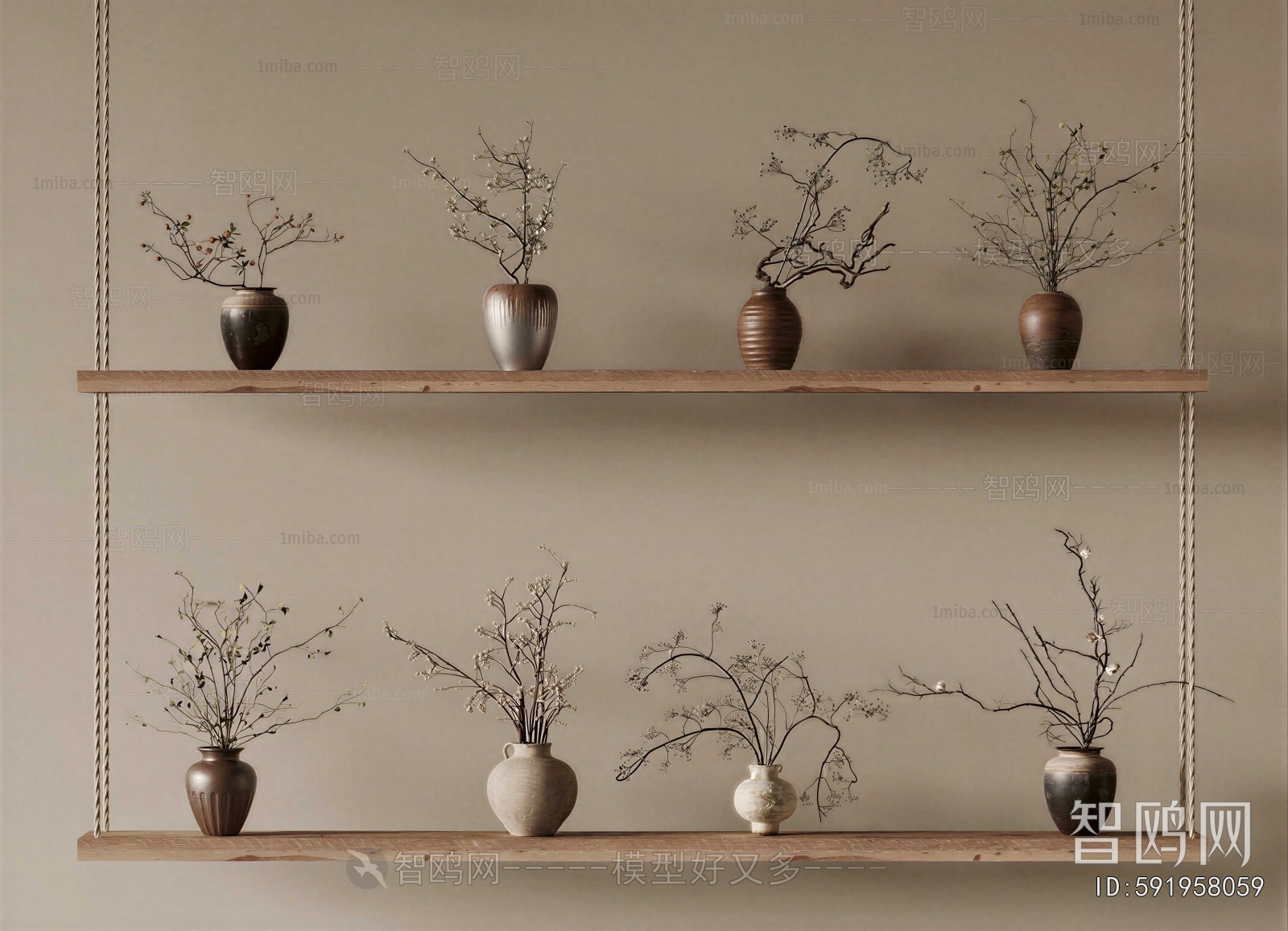 Wabi-sabi Style Dried Branch