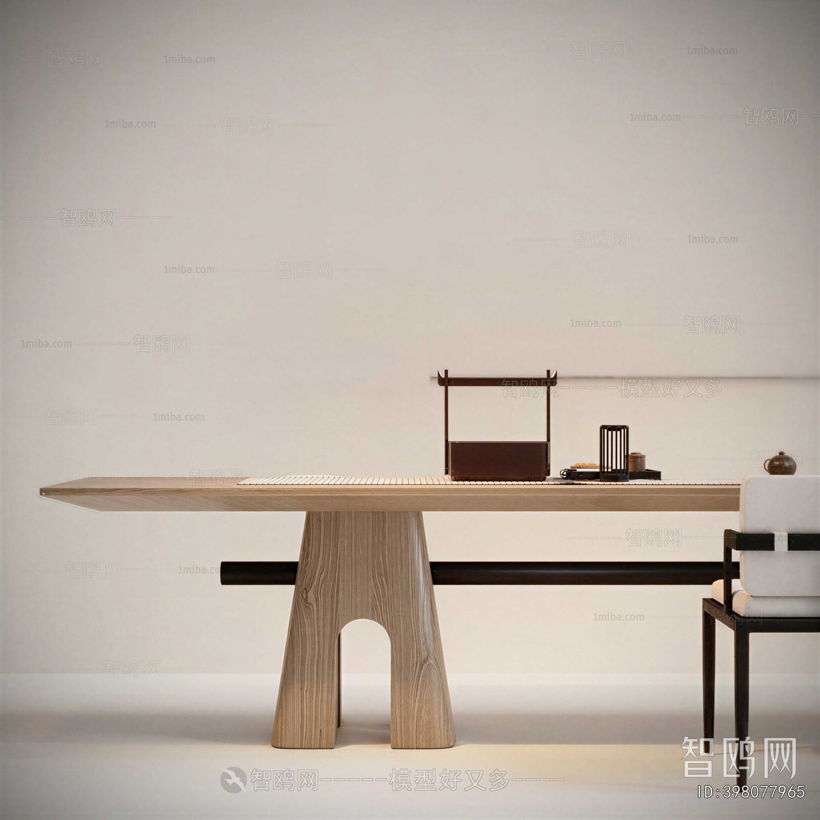 New Chinese Style Computer Desk And Chair