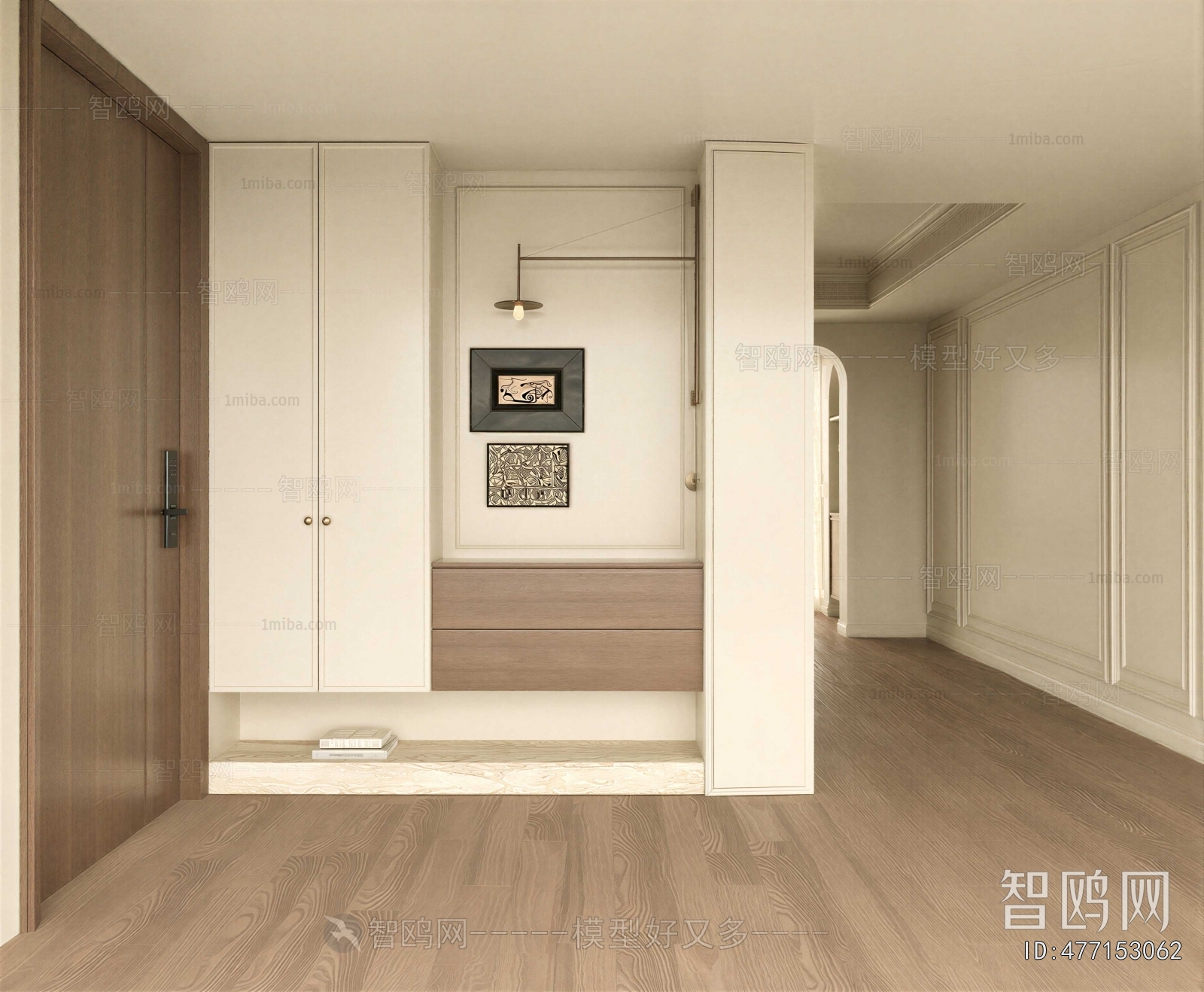 French Style Hallway