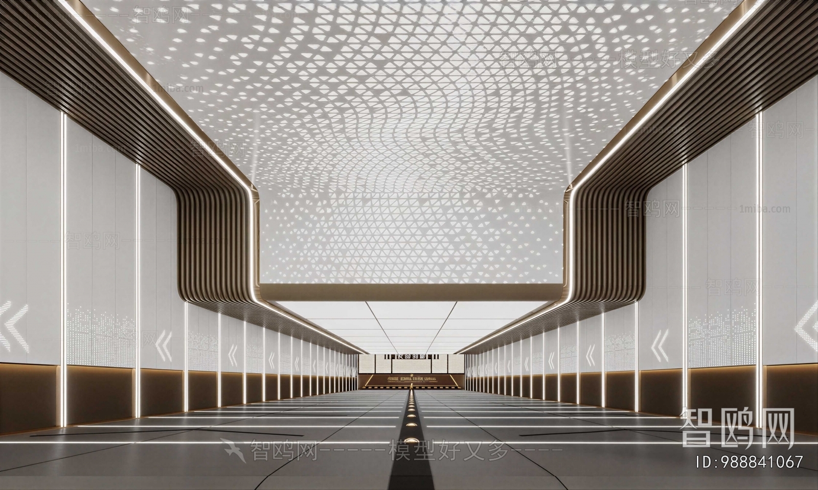 Modern Underground Parking Lot