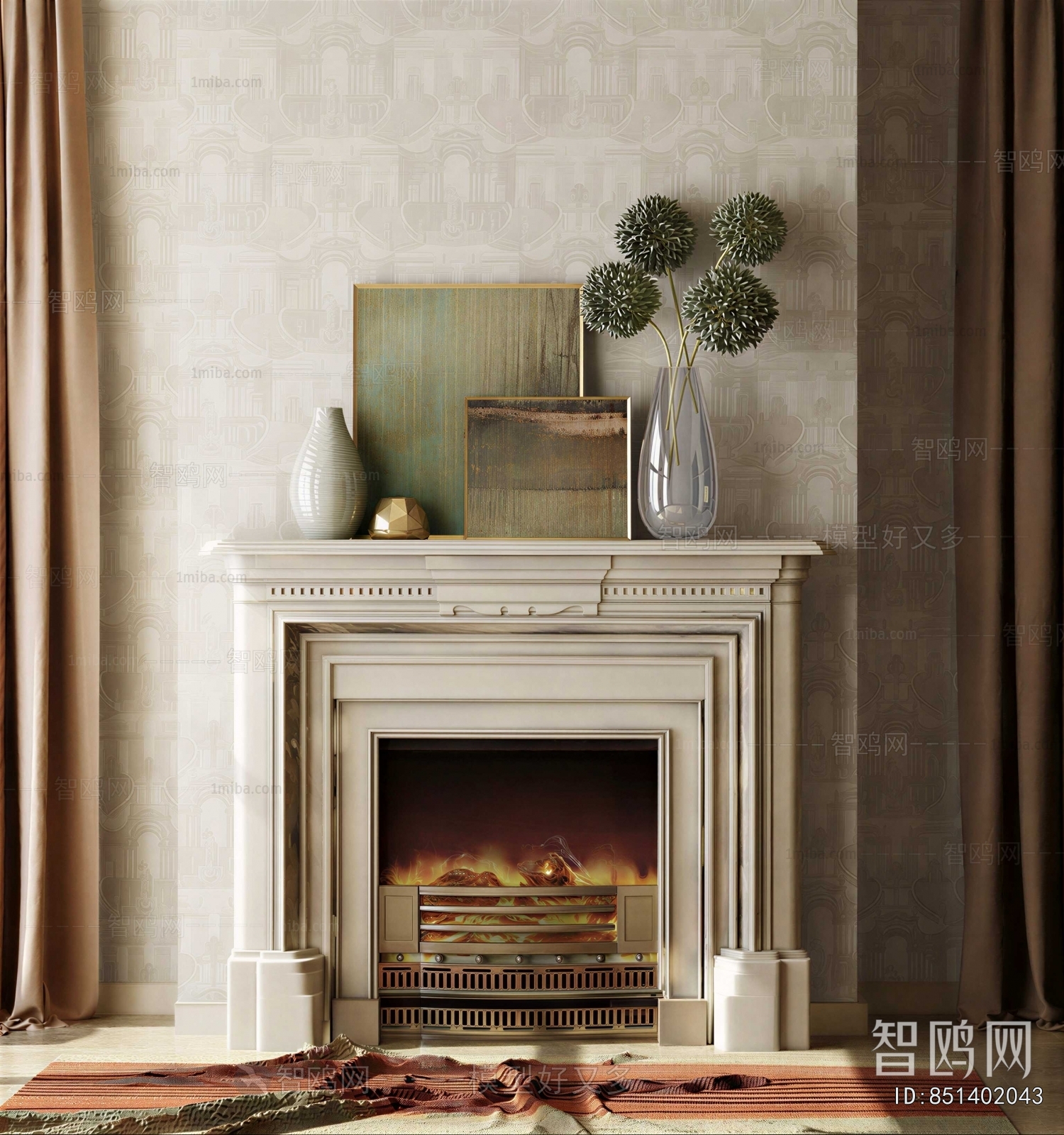 European Style Fireplace