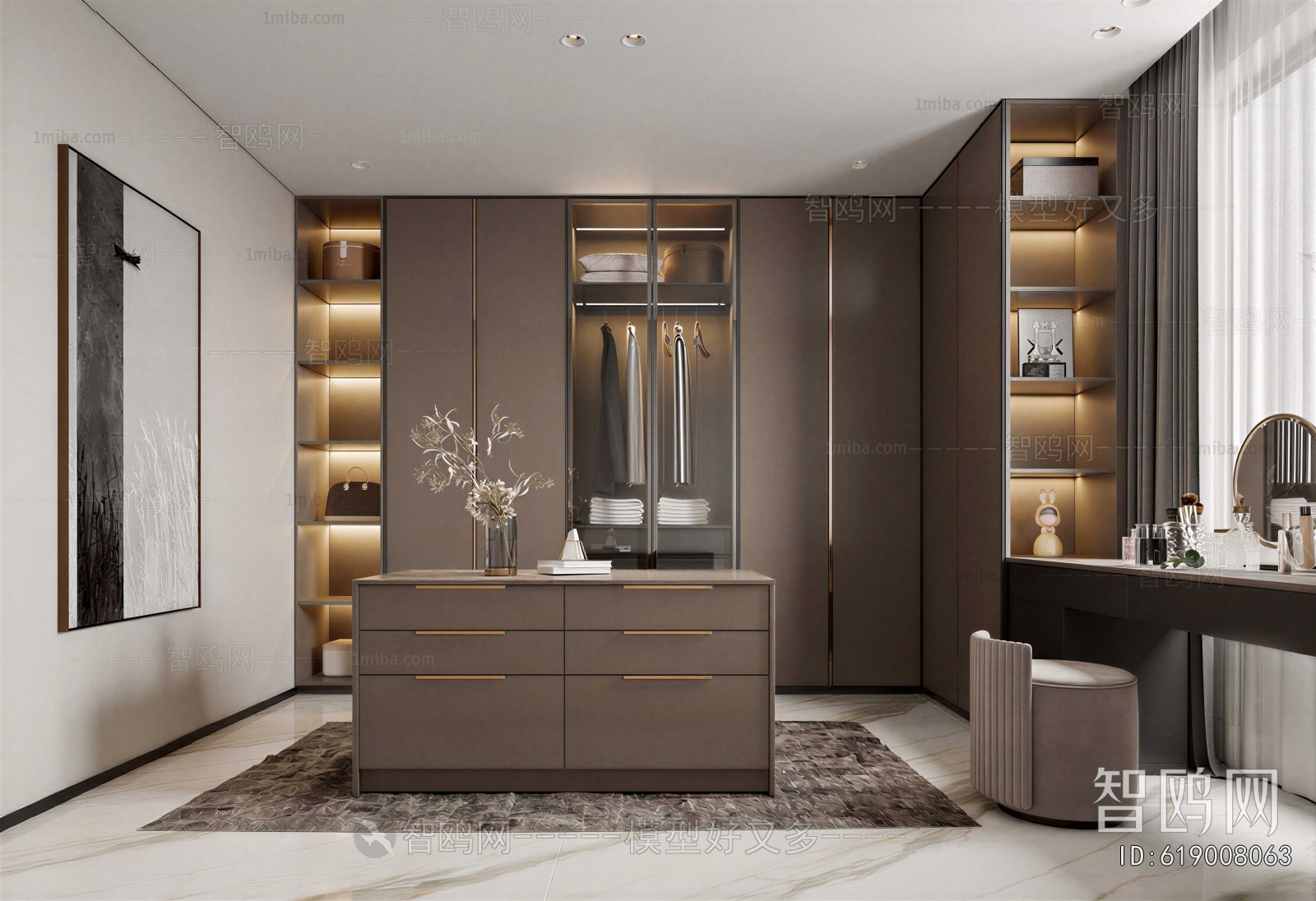 Modern Clothes Storage Area