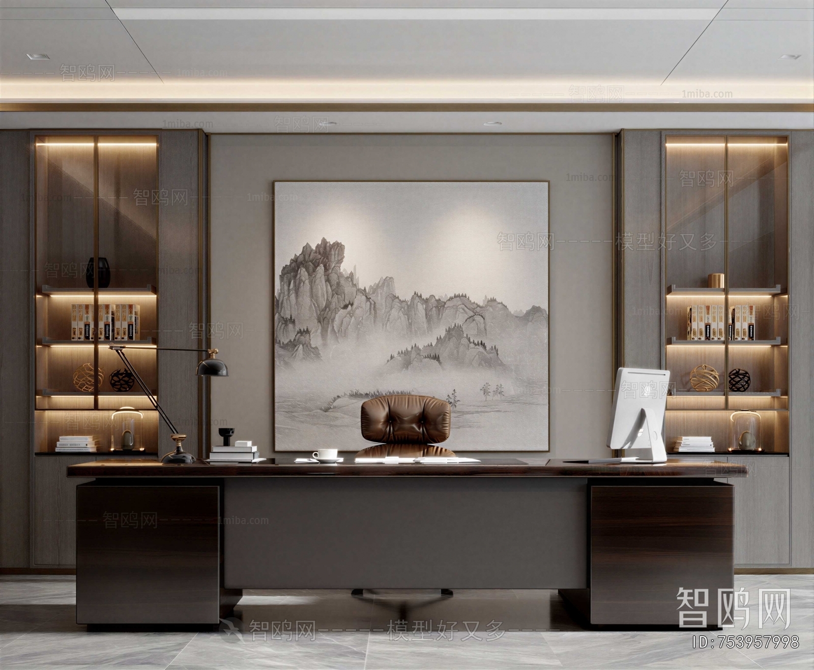 New Chinese Style Manager's Office