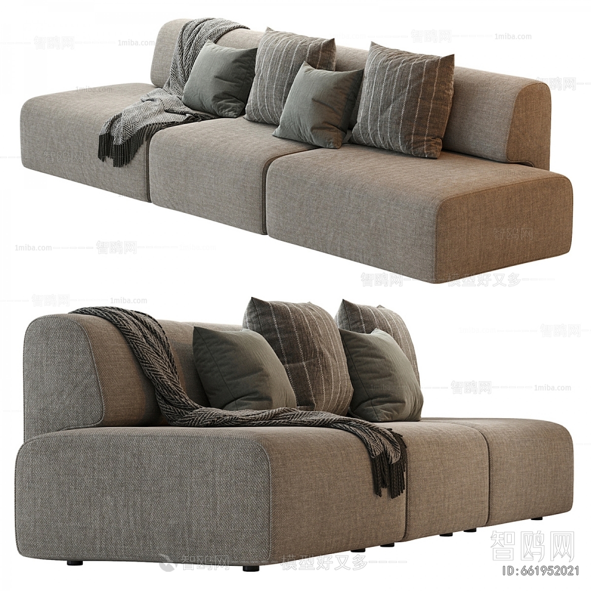 Modern Three-seat Sofa