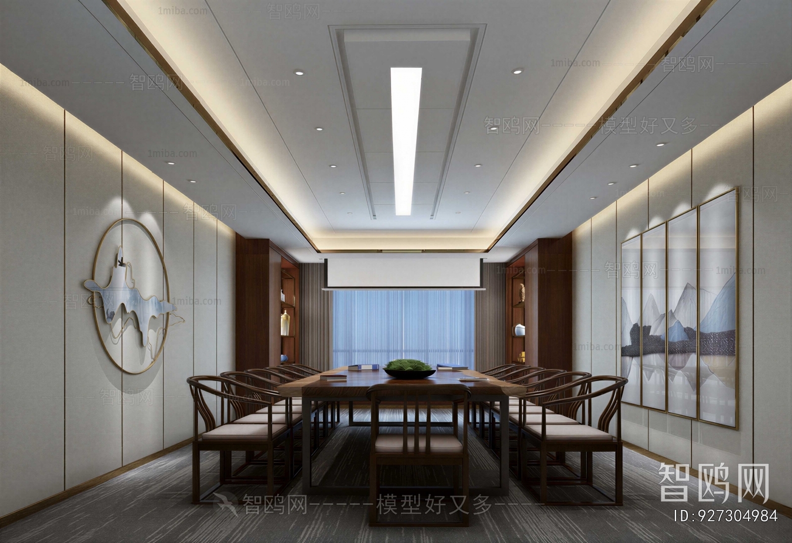 New Chinese Style Meeting Room