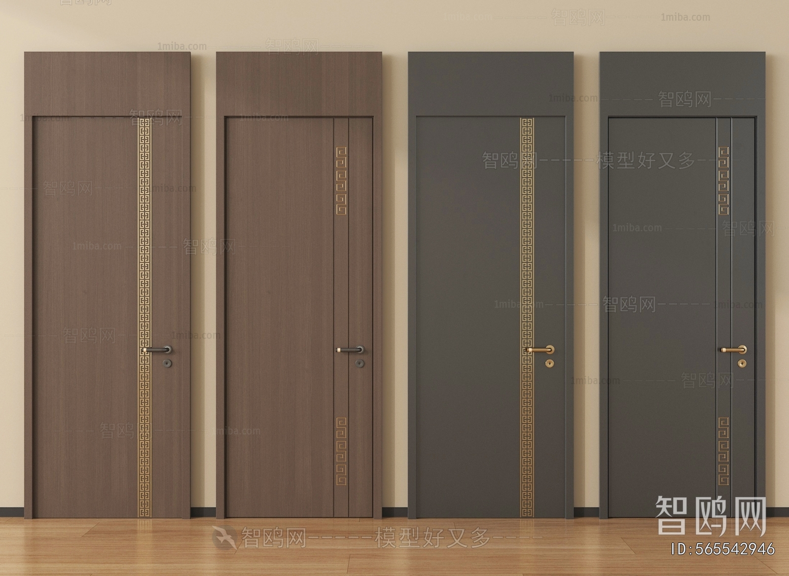 New Chinese Style Single Door