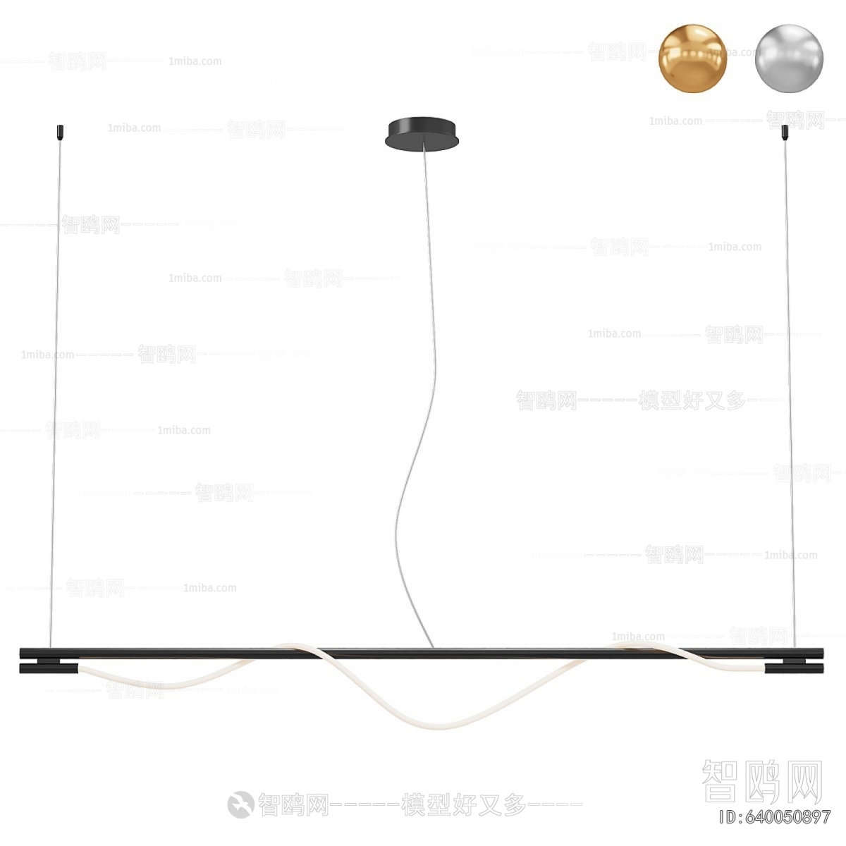 Modern Long Chandelier