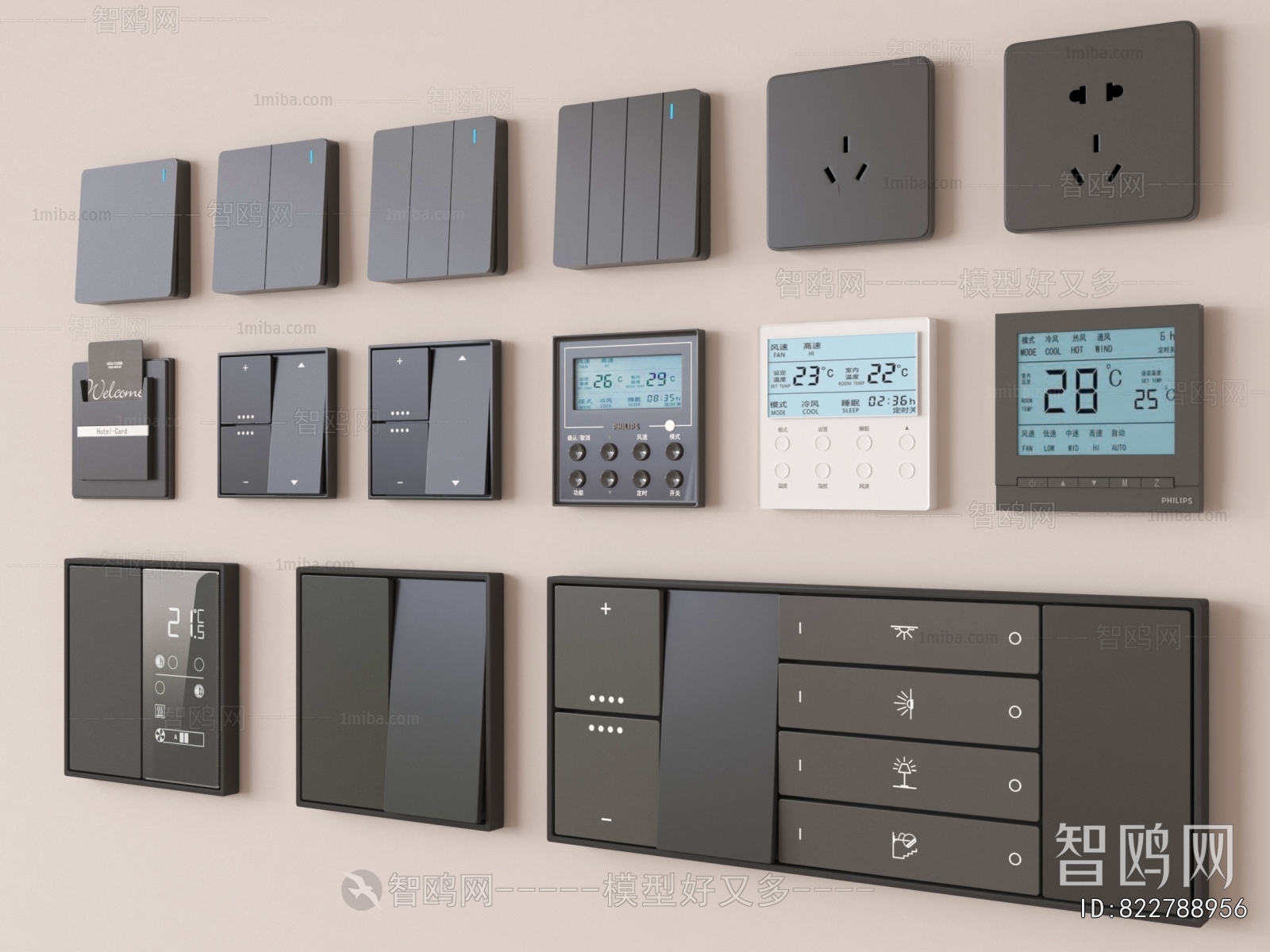 Modern Switch Socket Panel