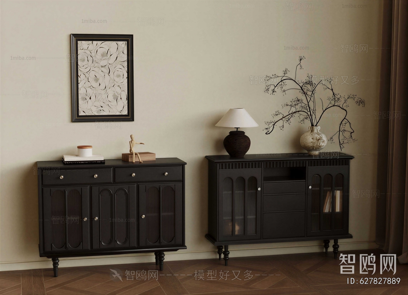 French Style Entrance Cabinet