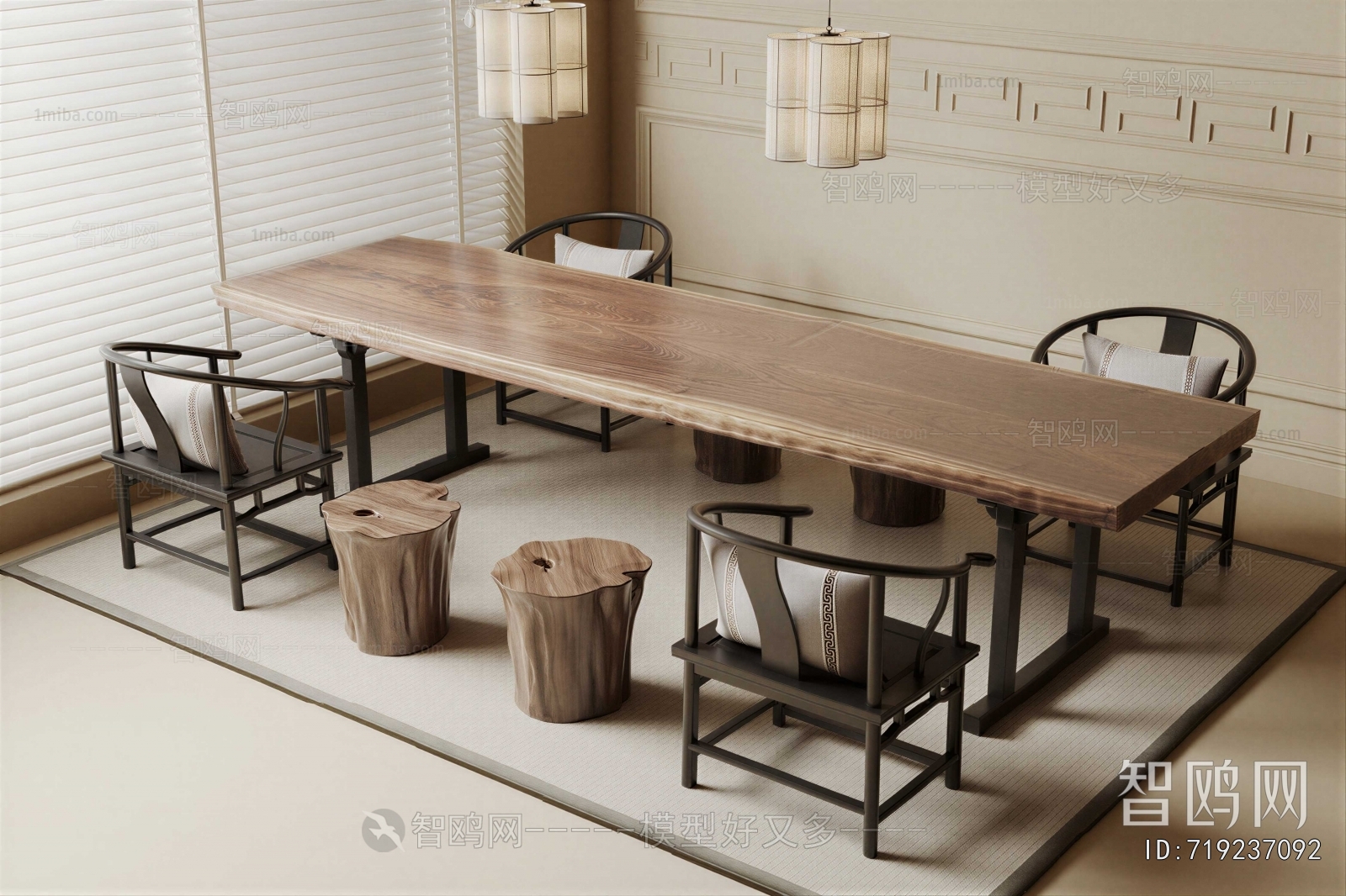 New Chinese Style Dining Table And Chairs