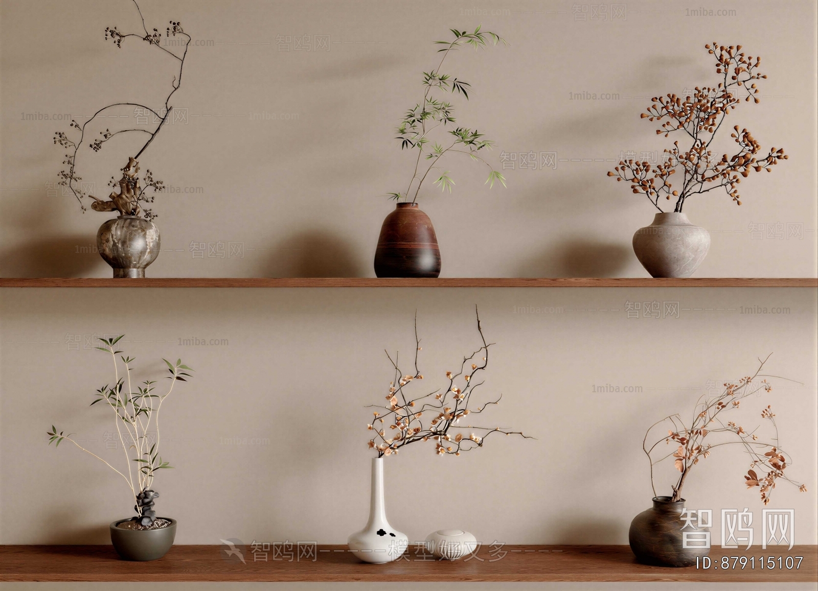 Wabi-sabi Style Dried Branch