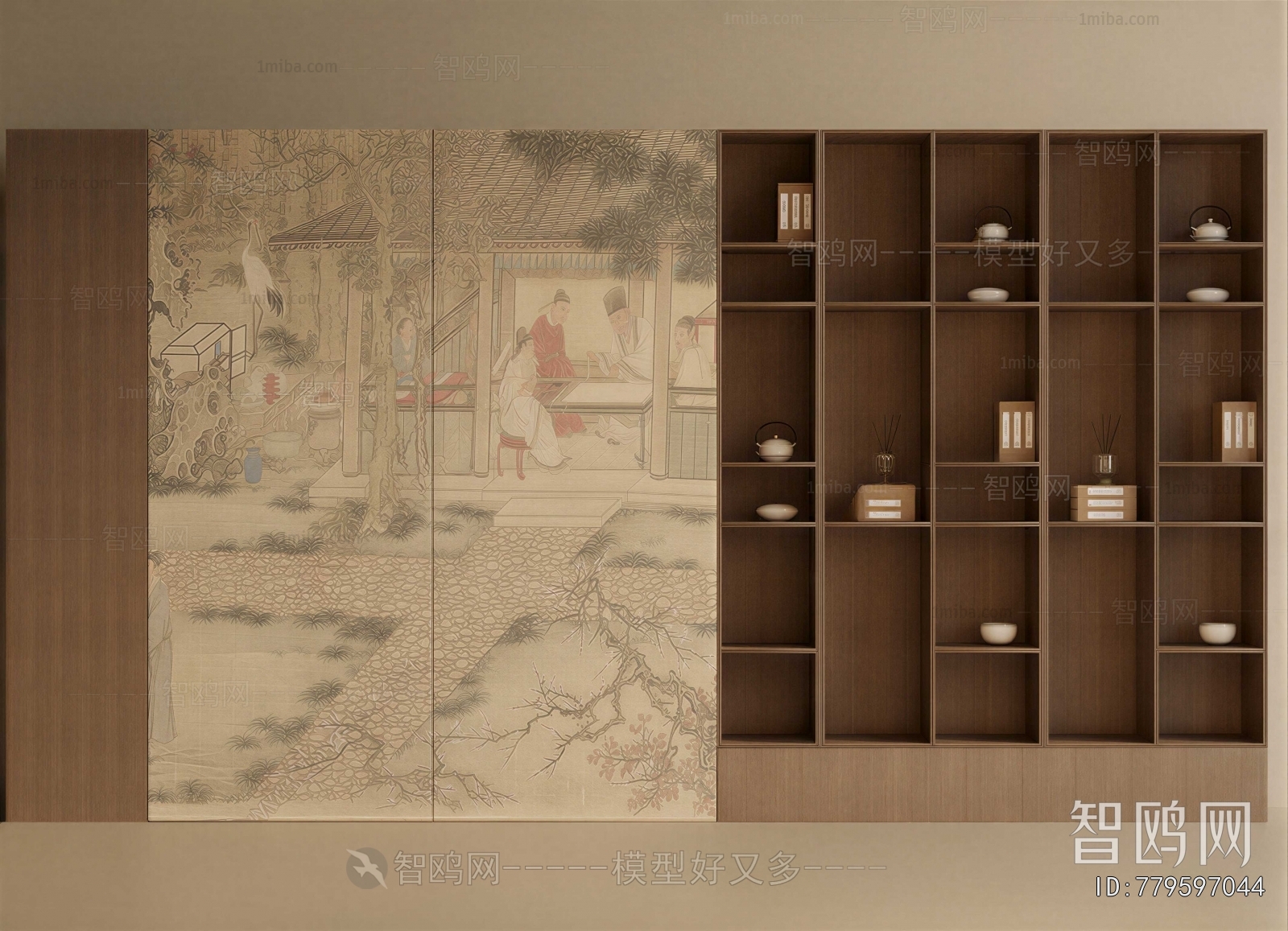 New Chinese Style Bookcase