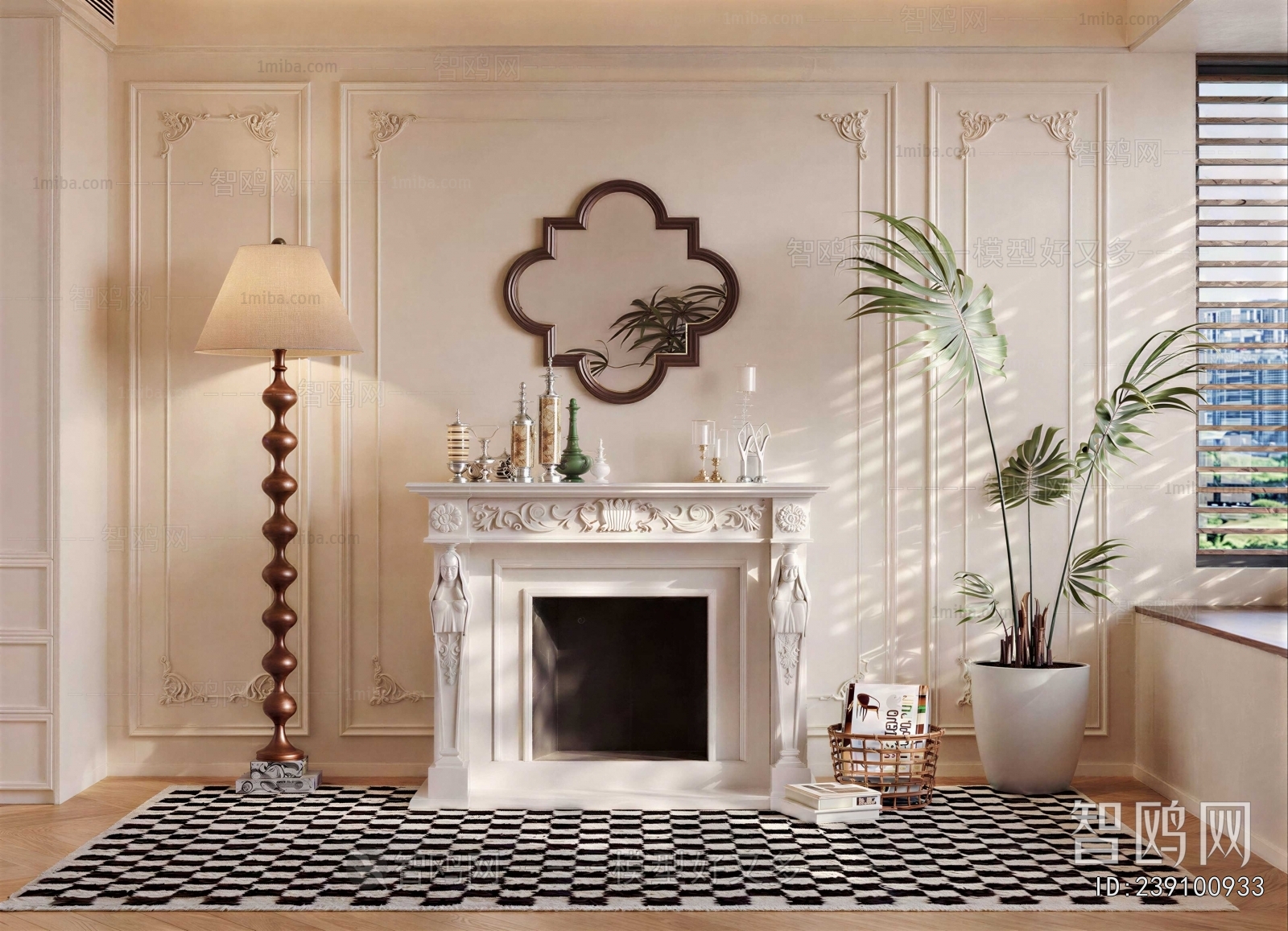 French Style Fireplace