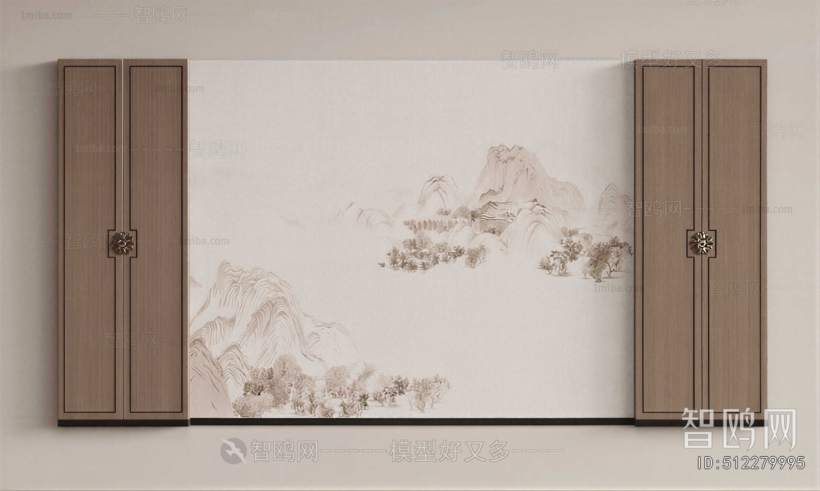 New Chinese Style TV Wall