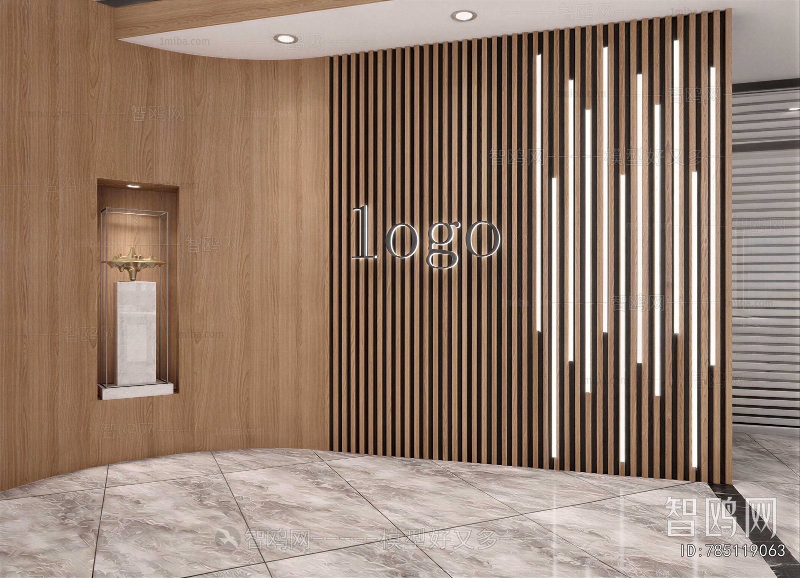 Modern Office Reception Desk