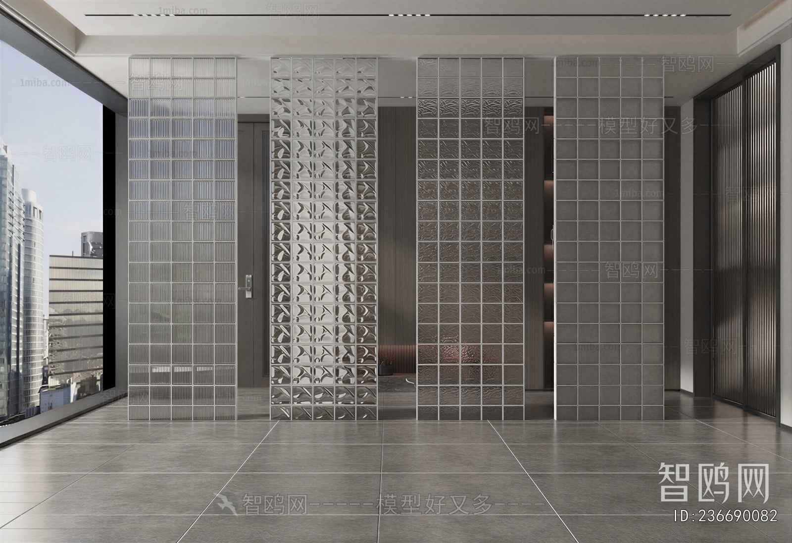 Modern Glass Screen Partition