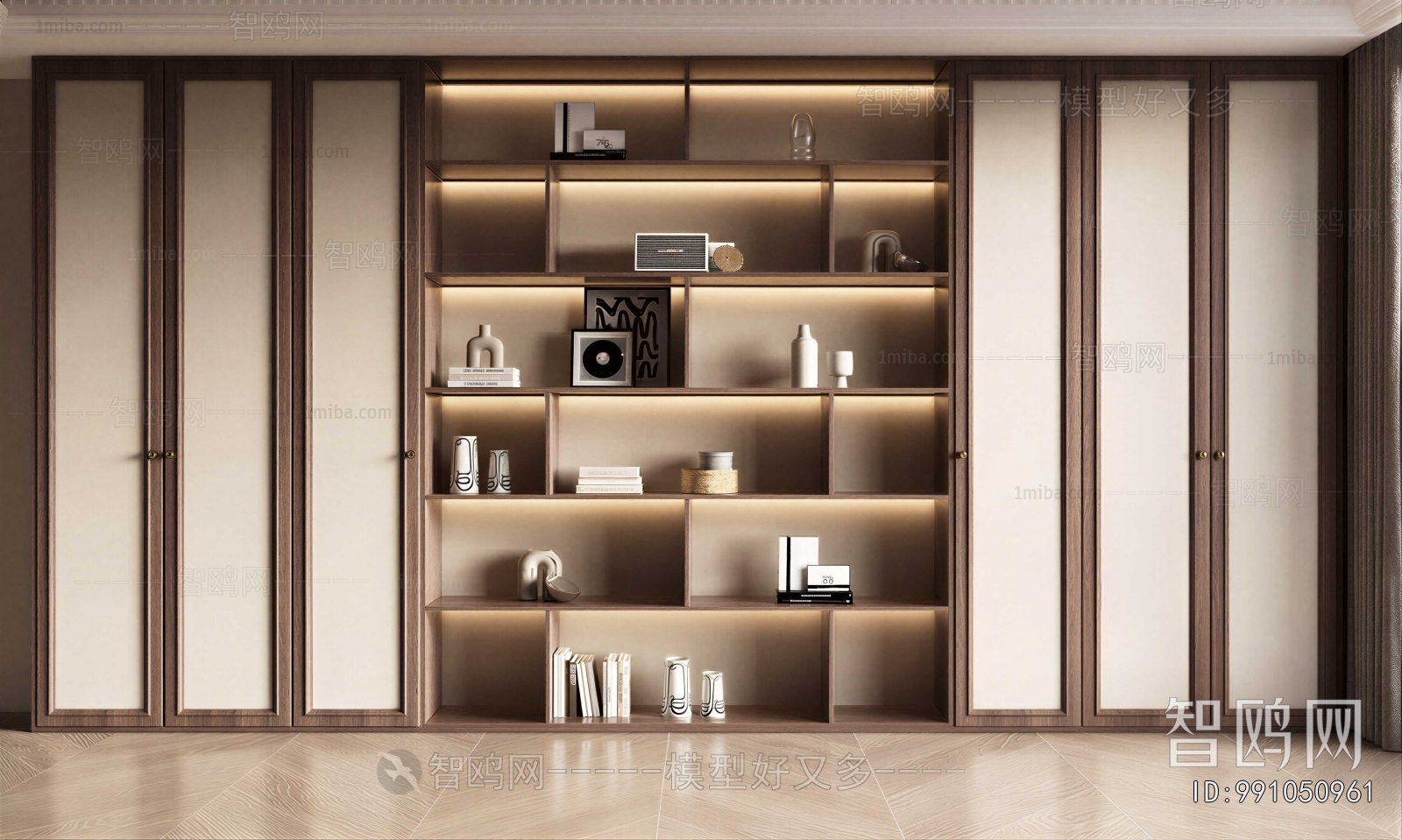 Wabi-sabi Style Bookcase