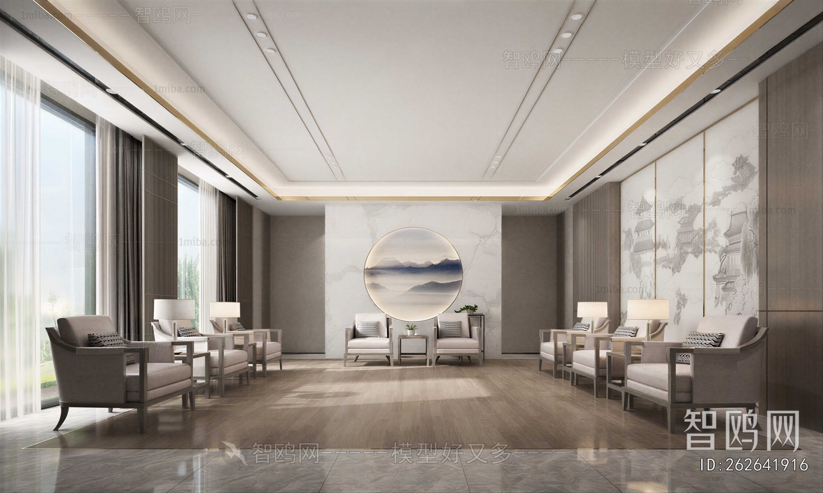 New Chinese Style Reception Room