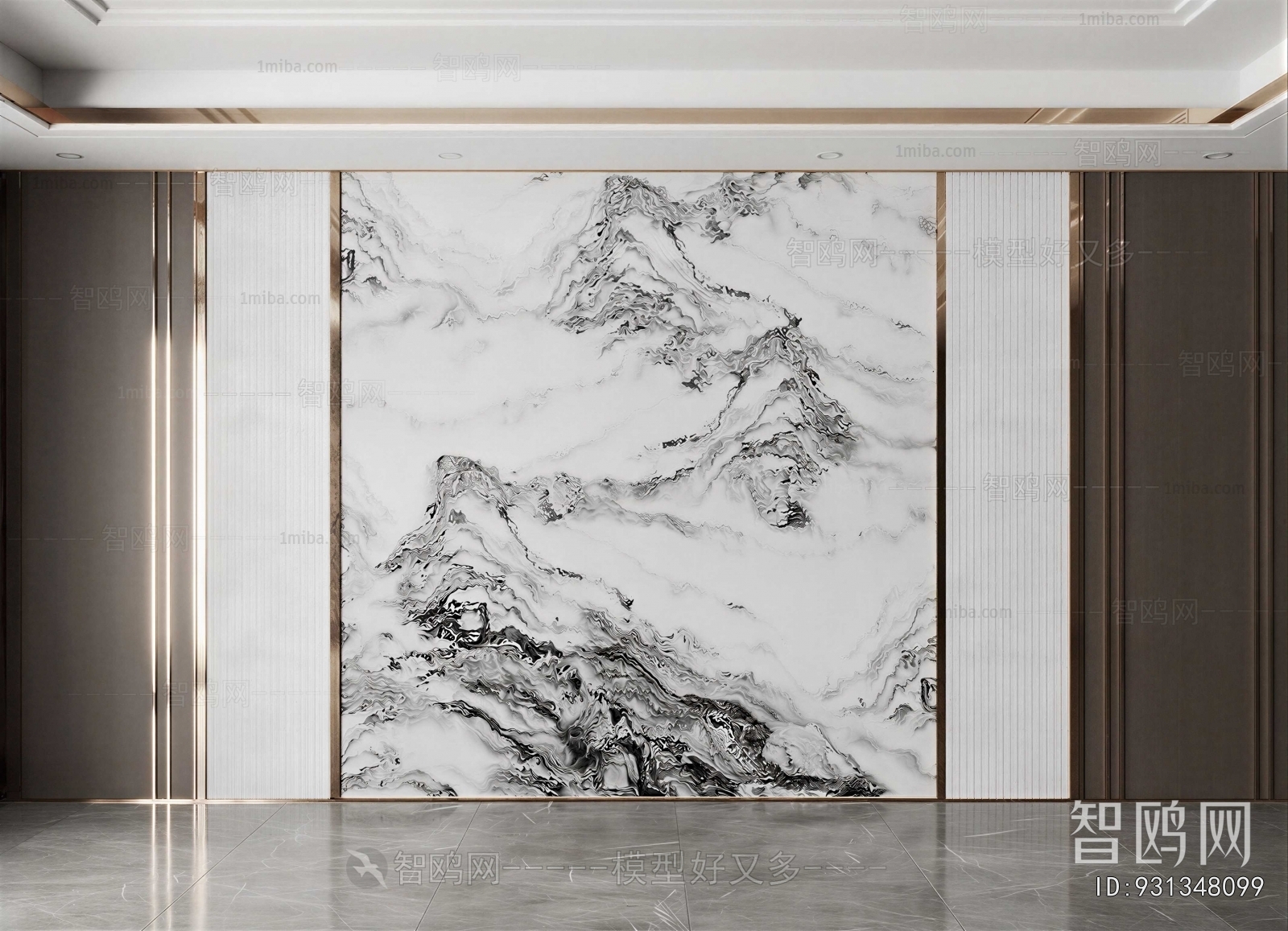 New Chinese Style TV Wall