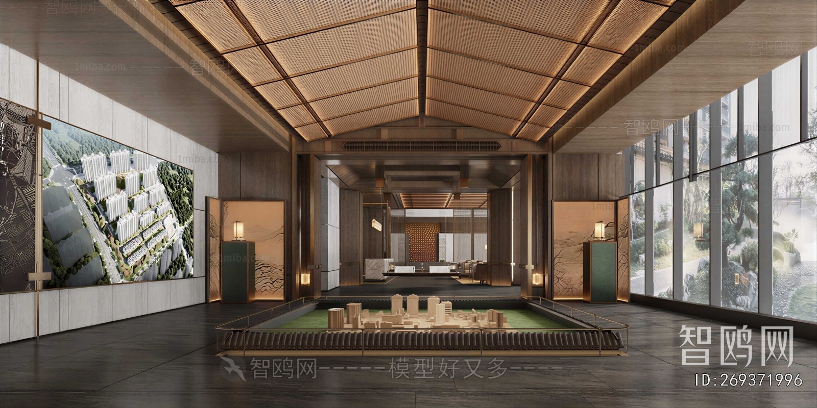 New Chinese Style Sand Table Area