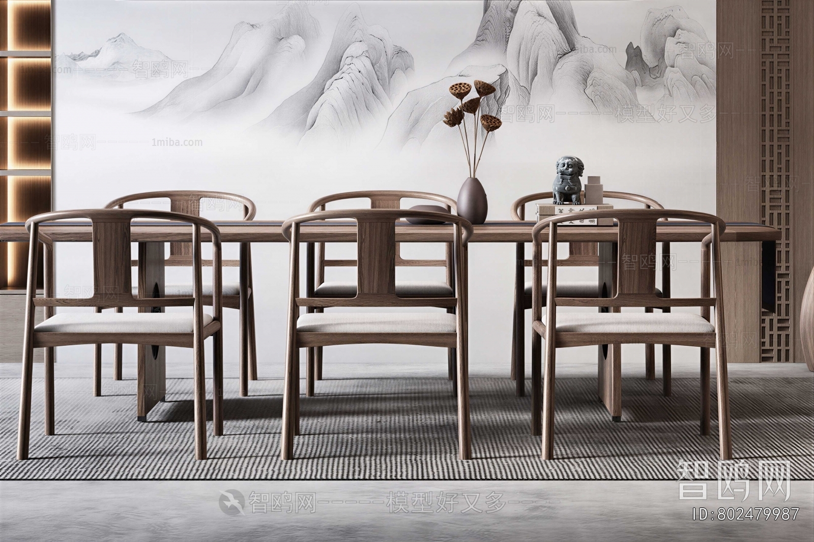New Chinese Style Dining Table And Chairs