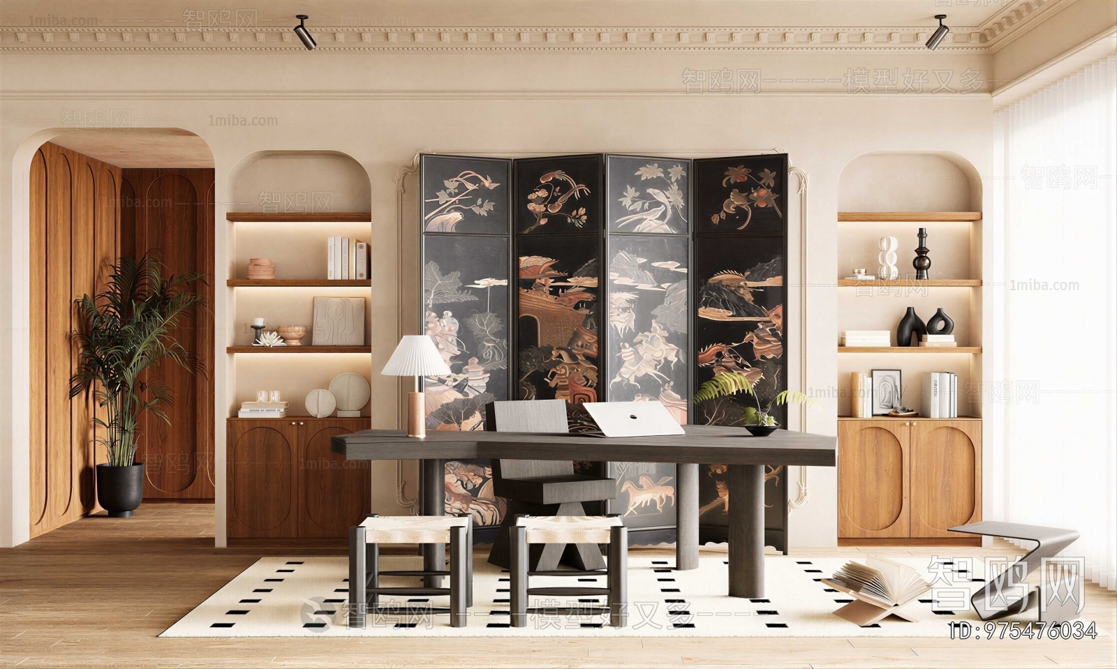 French Style Study Space