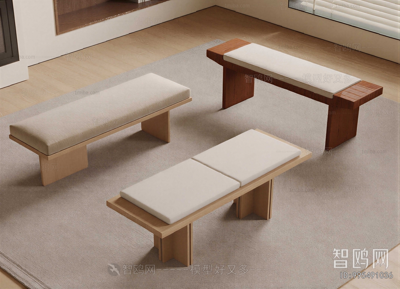 Wabi-sabi Style Stool For Changing Shoes