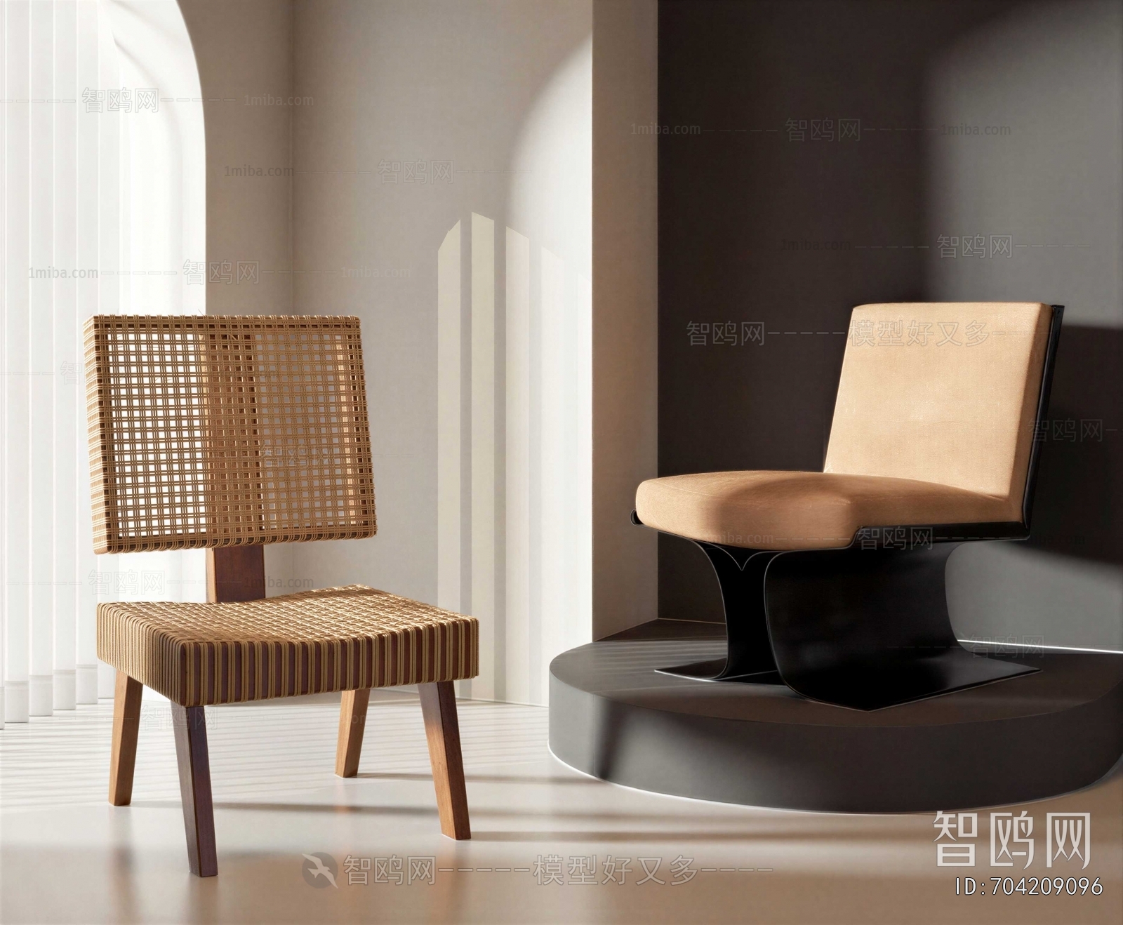 Wabi-sabi Style Lounge Chair