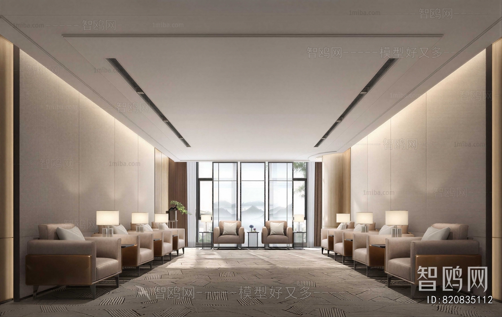 New Chinese Style Reception Room