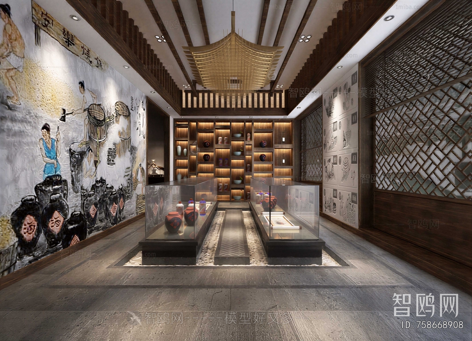 New Chinese Style Exhibition Hall