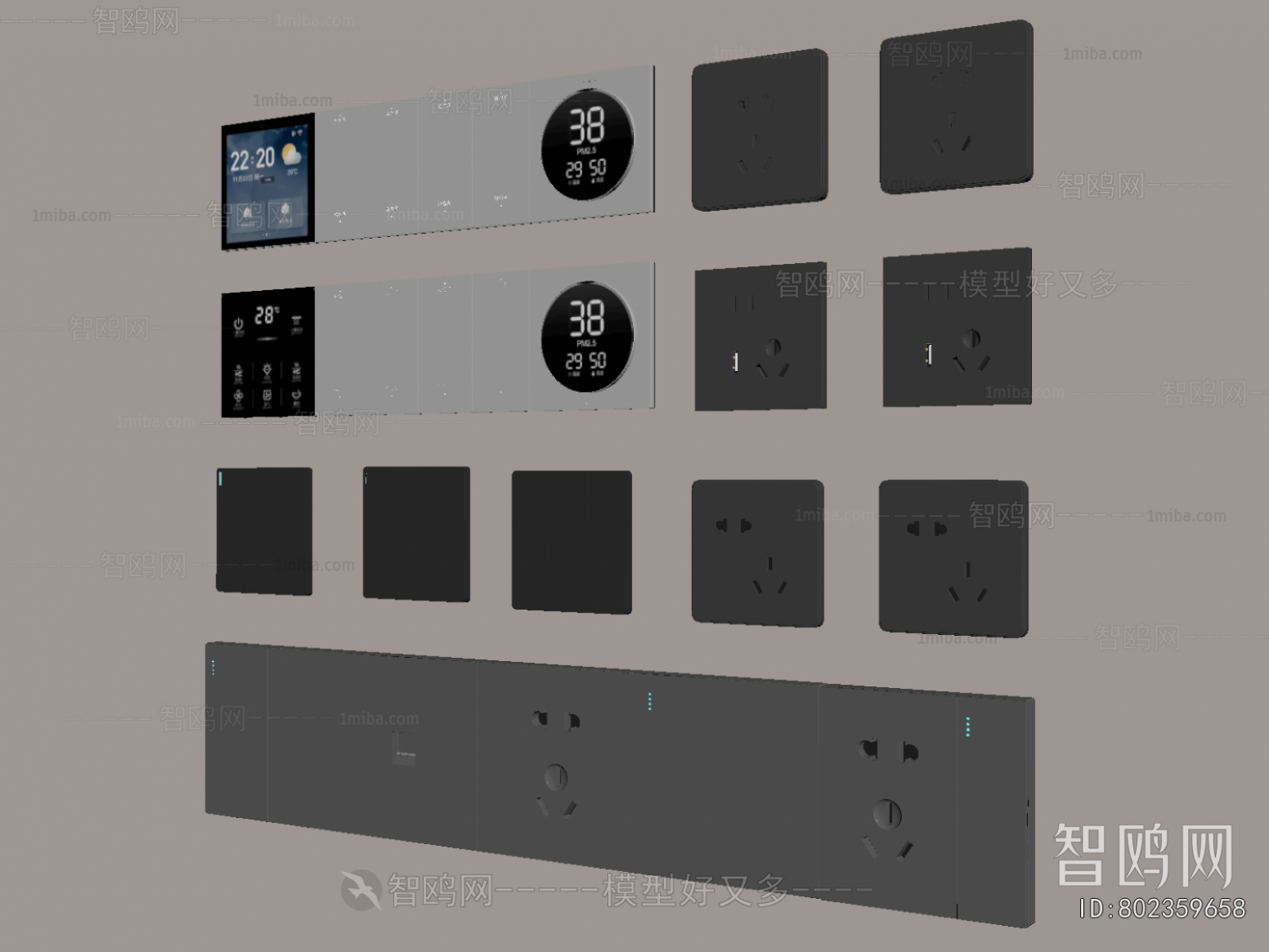 Modern Switch Socket Panel