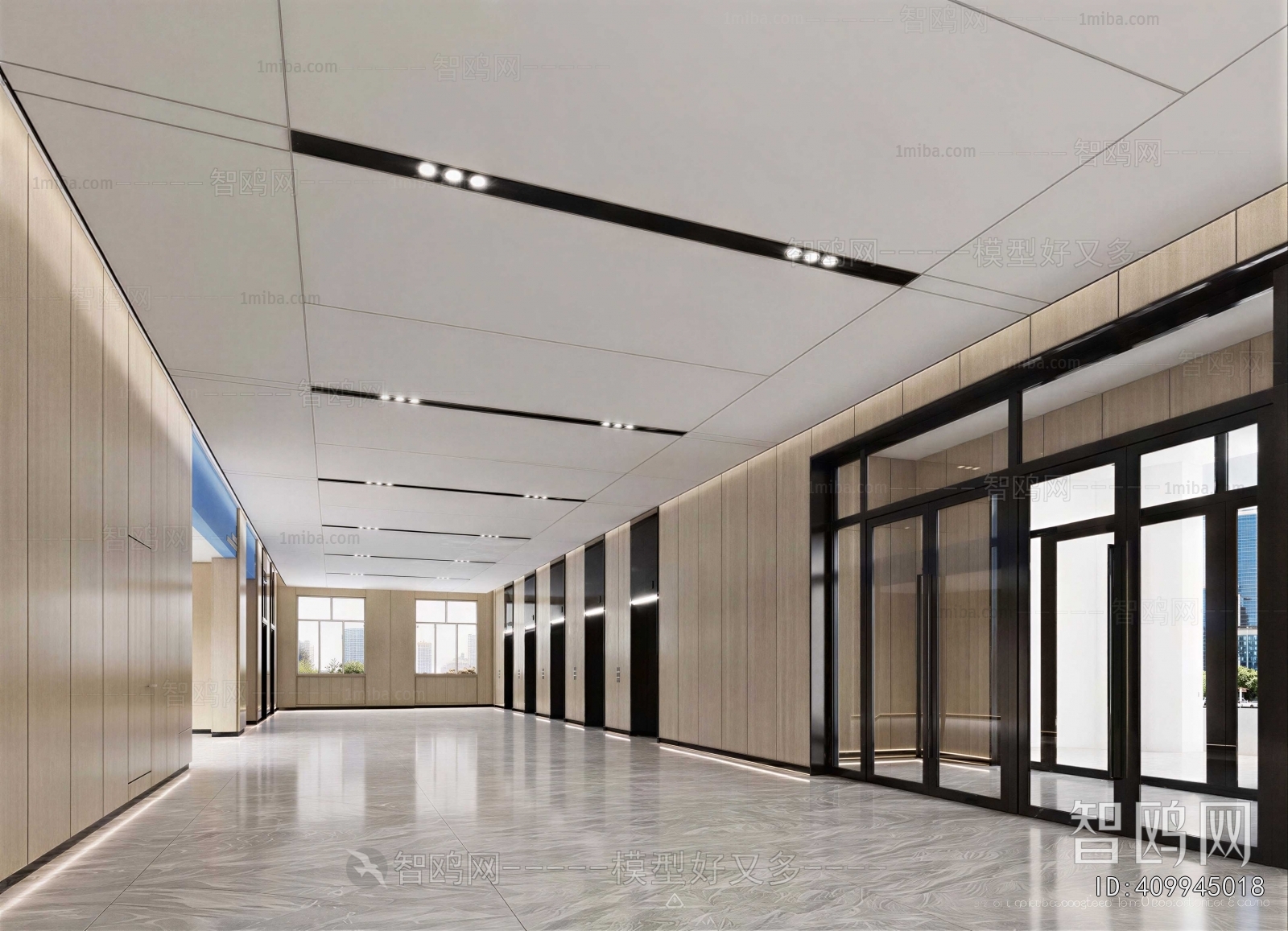 Modern Corridor/elevator Hall