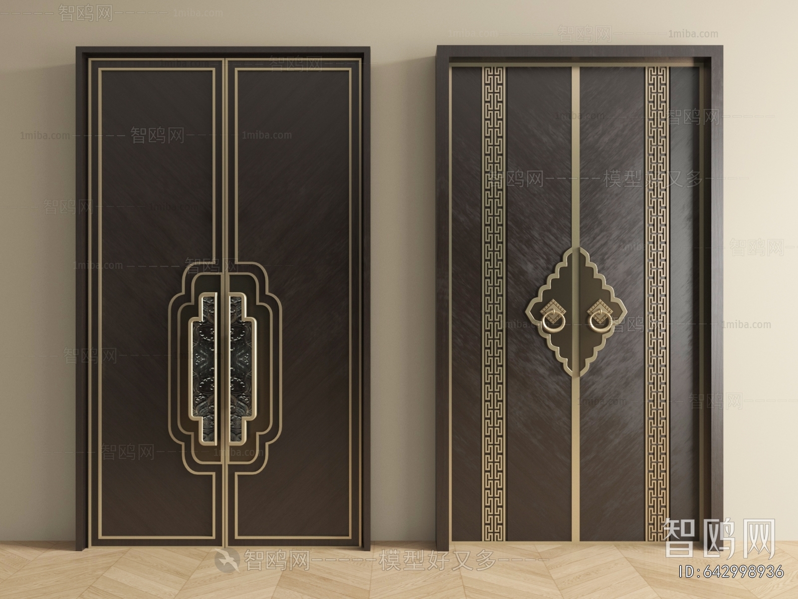 New Chinese Style Double Door