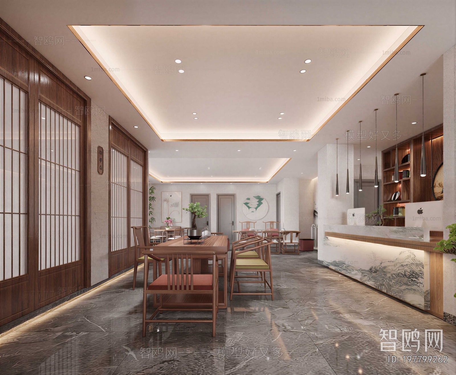 New Chinese Style Teahouse Tea House