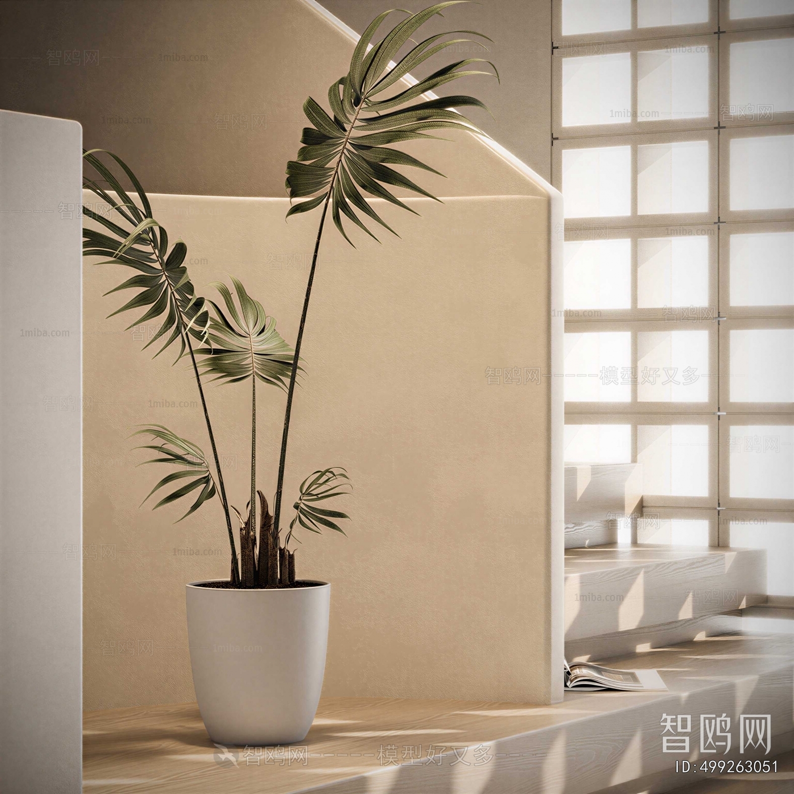 Modern Ground Green Plant Potted Plants