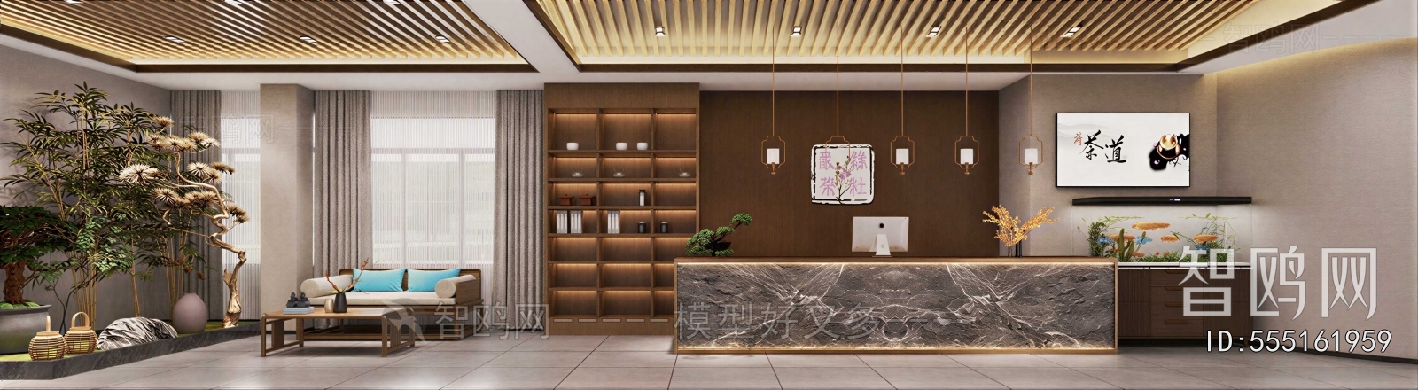 New Chinese Style Teahouse Tea House