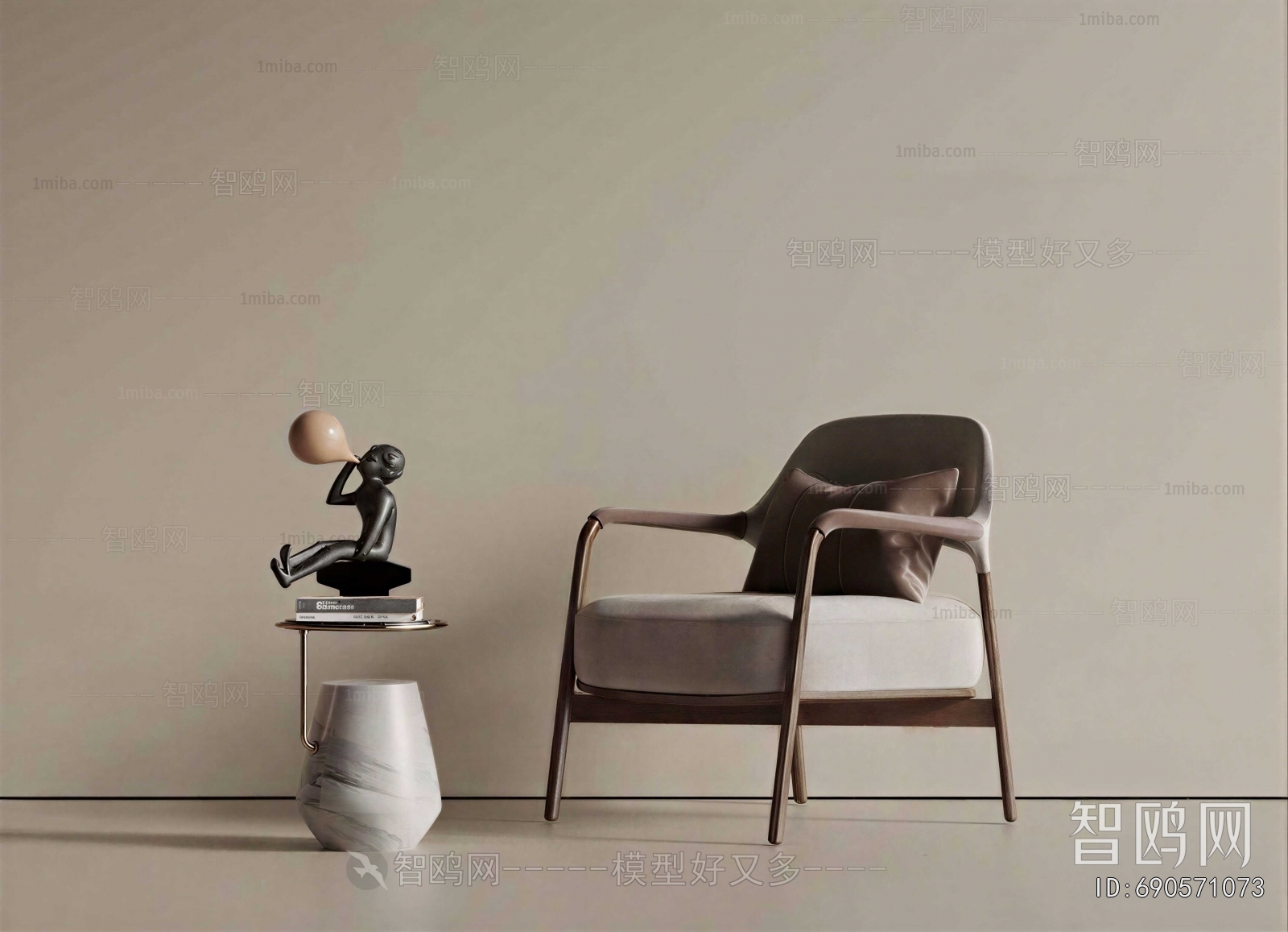 New Chinese Style Lounge Chair