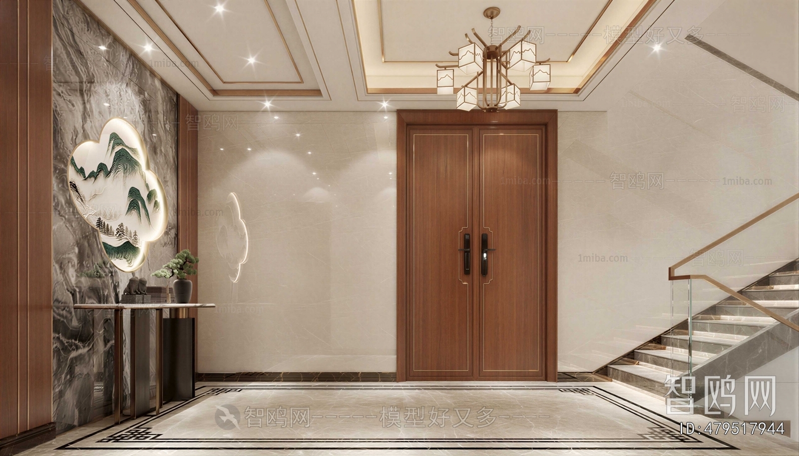 New Chinese Style Hallway