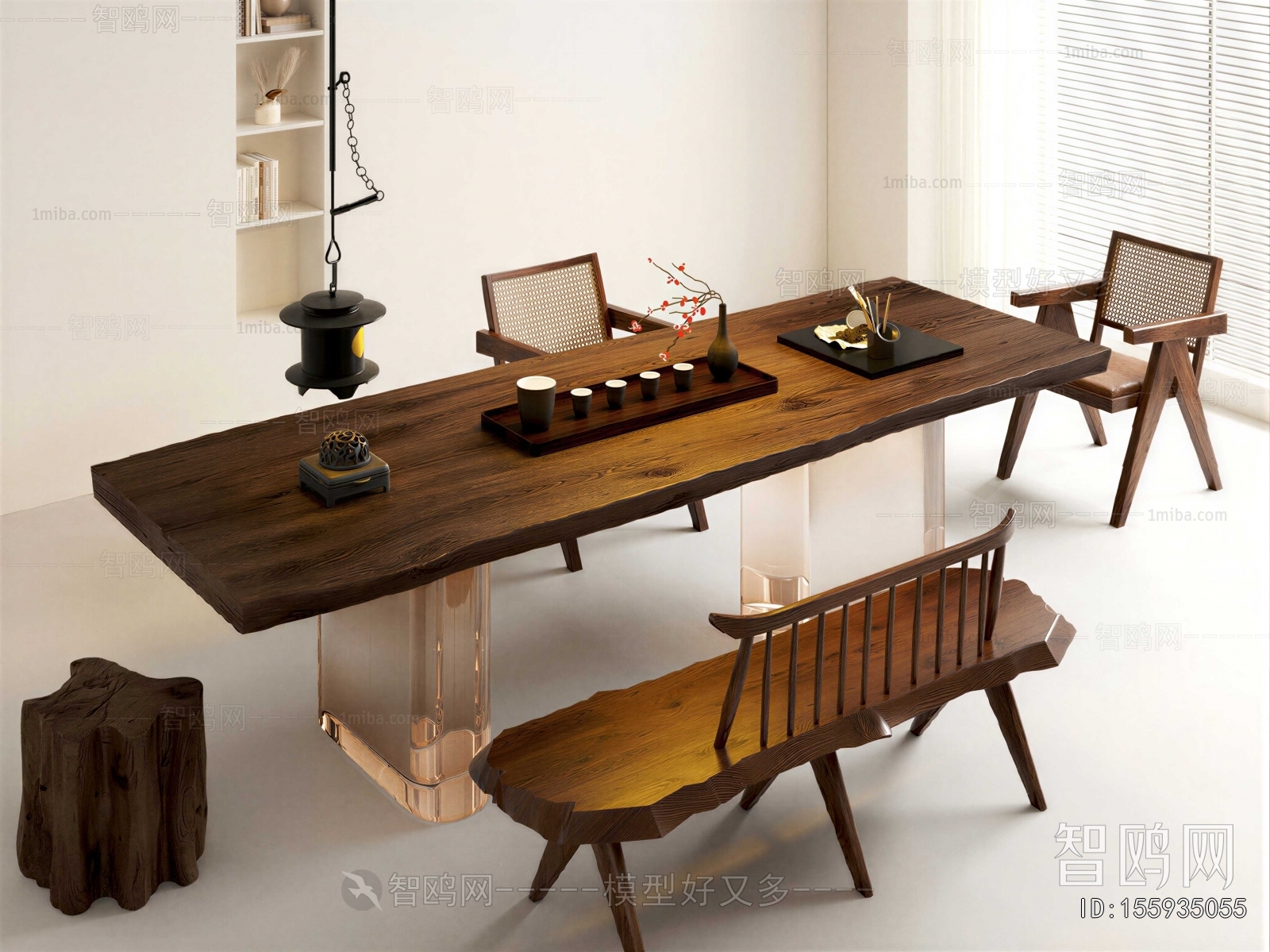 Wabi-sabi Style Tea Tables And Chairs
