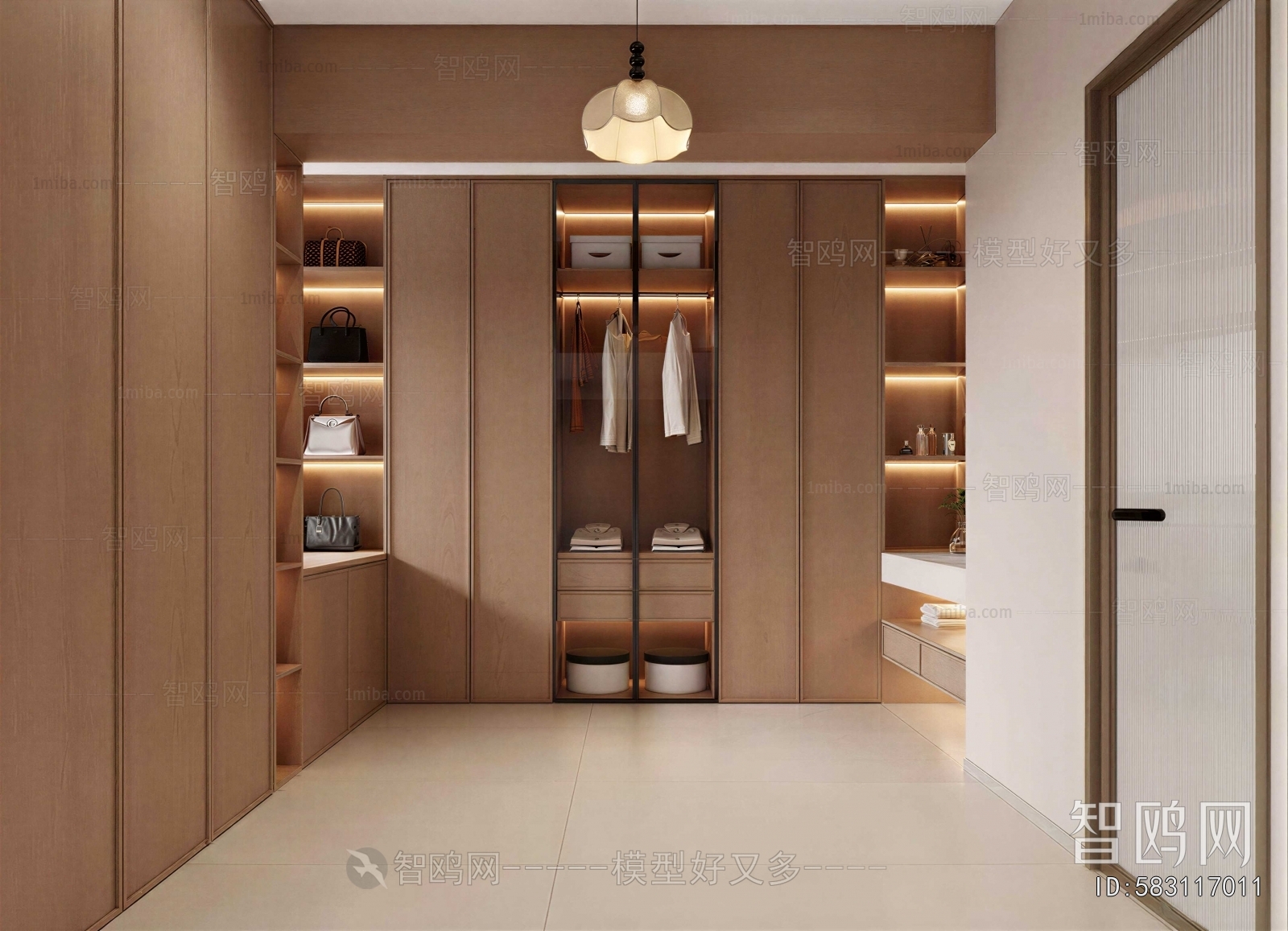 Modern Clothes Storage Area