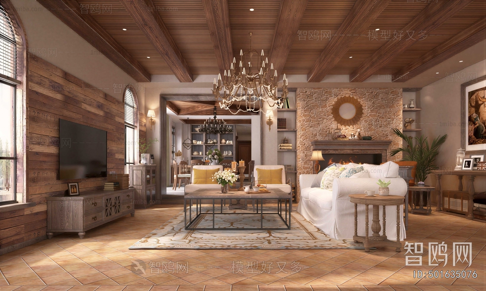 American Style A Living Room