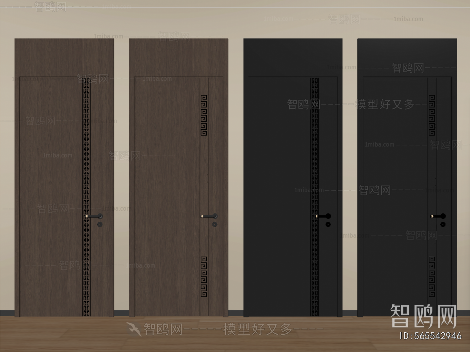 New Chinese Style Single Door