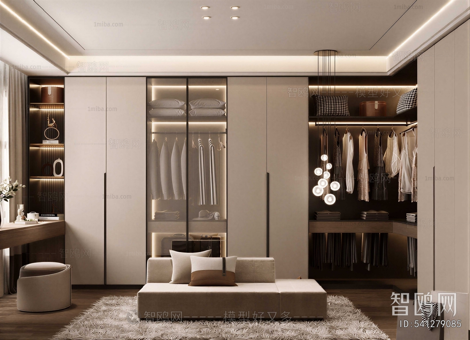 Modern Clothes Storage Area