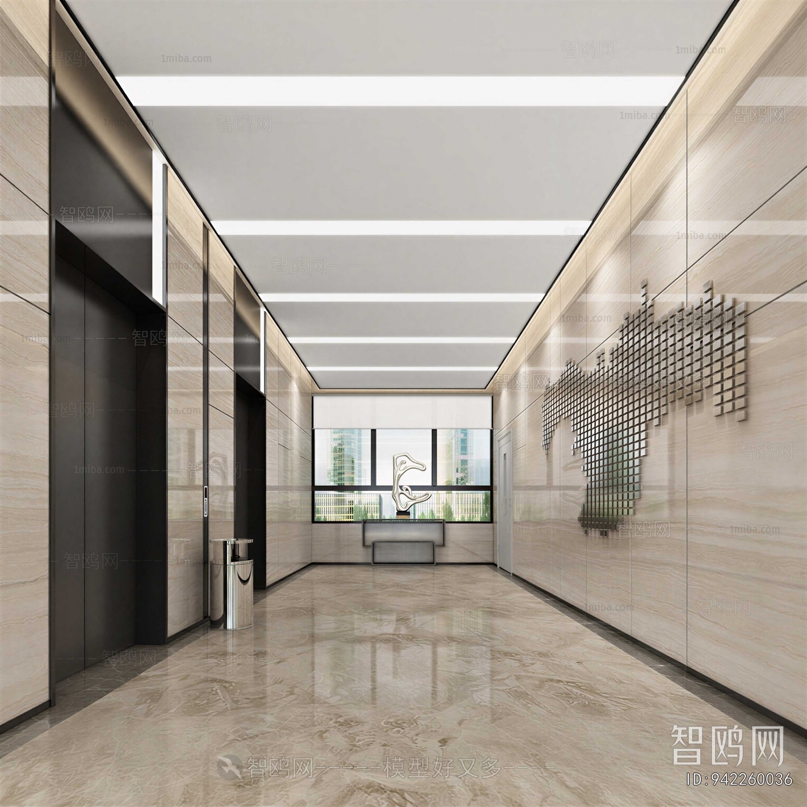 Modern Corridor Elevator Hall